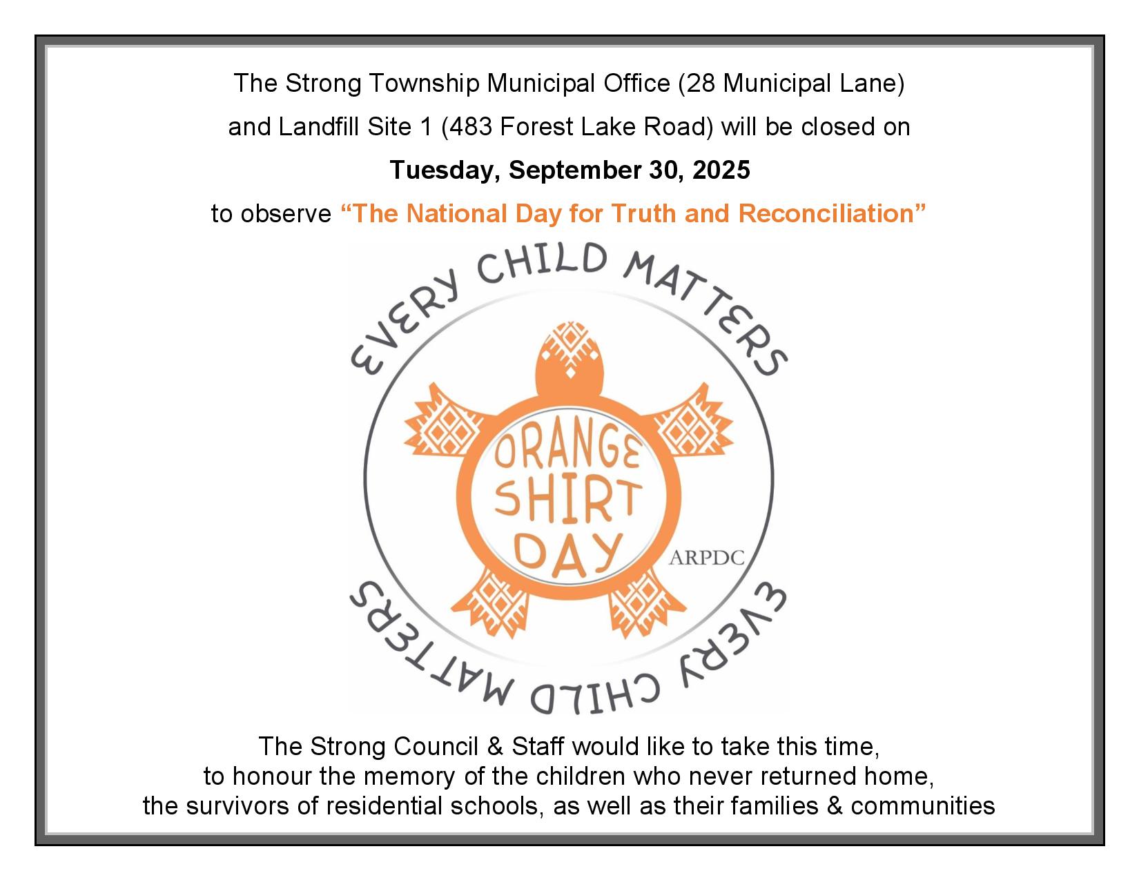 Statutory Holiday Closure
